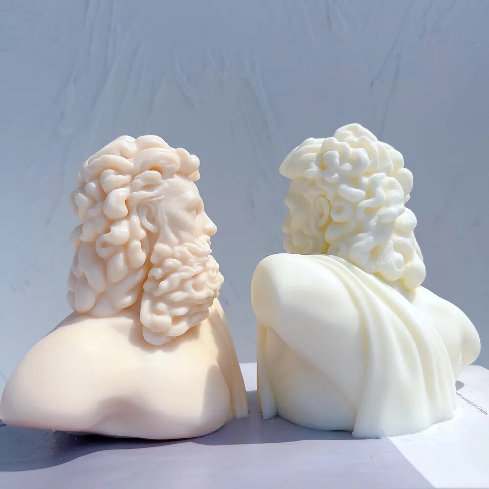 Zeus Statue Candle Silicone Mould