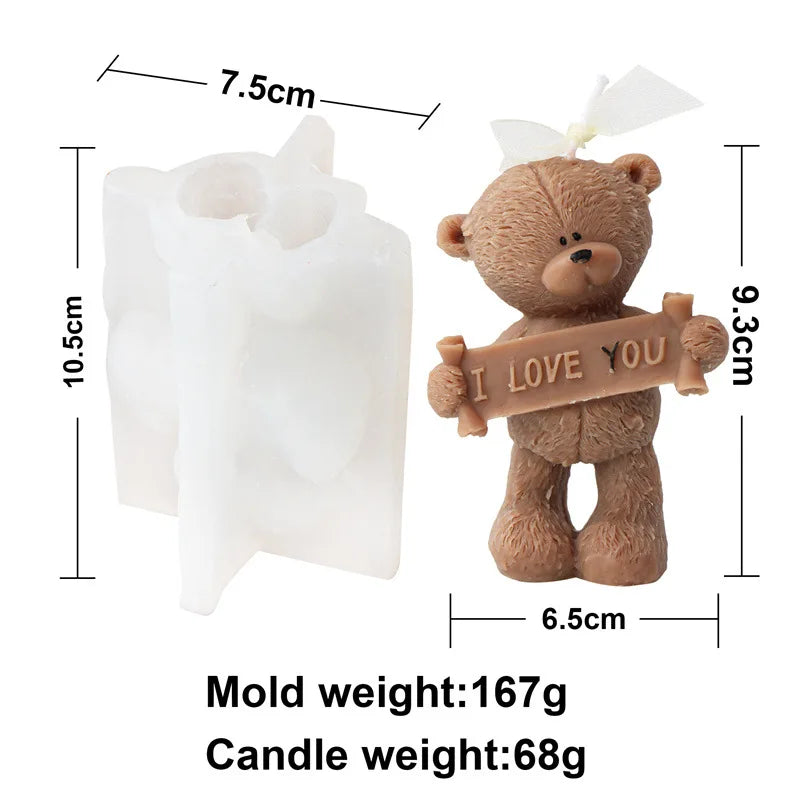 Confession Bear Silicone Candle Mould