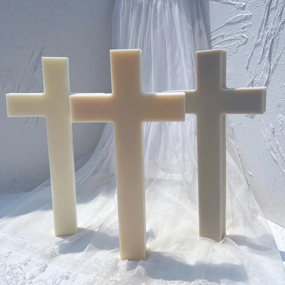 Big Size Cross Candle Silicone Mould