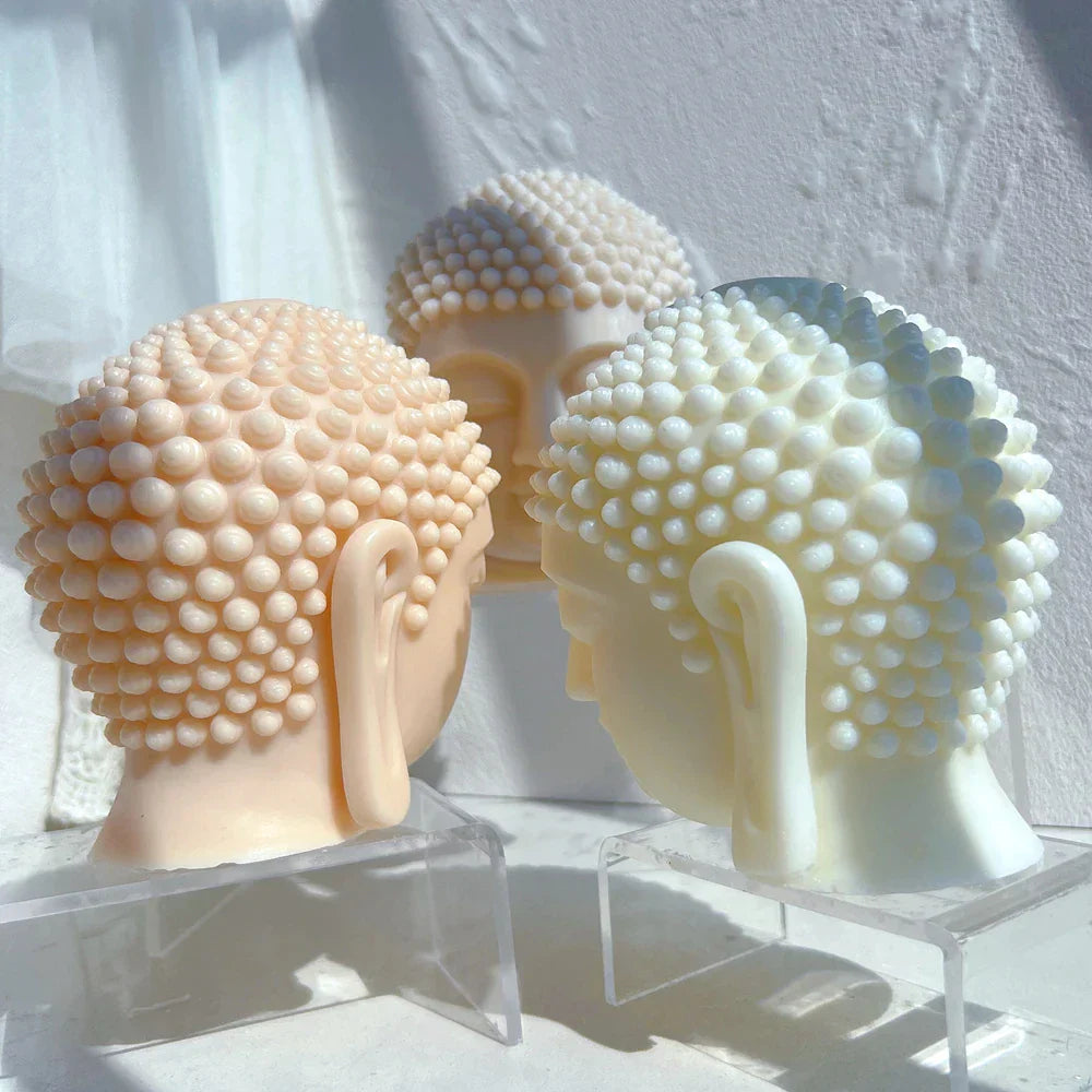 Buddha Head Candle Mould