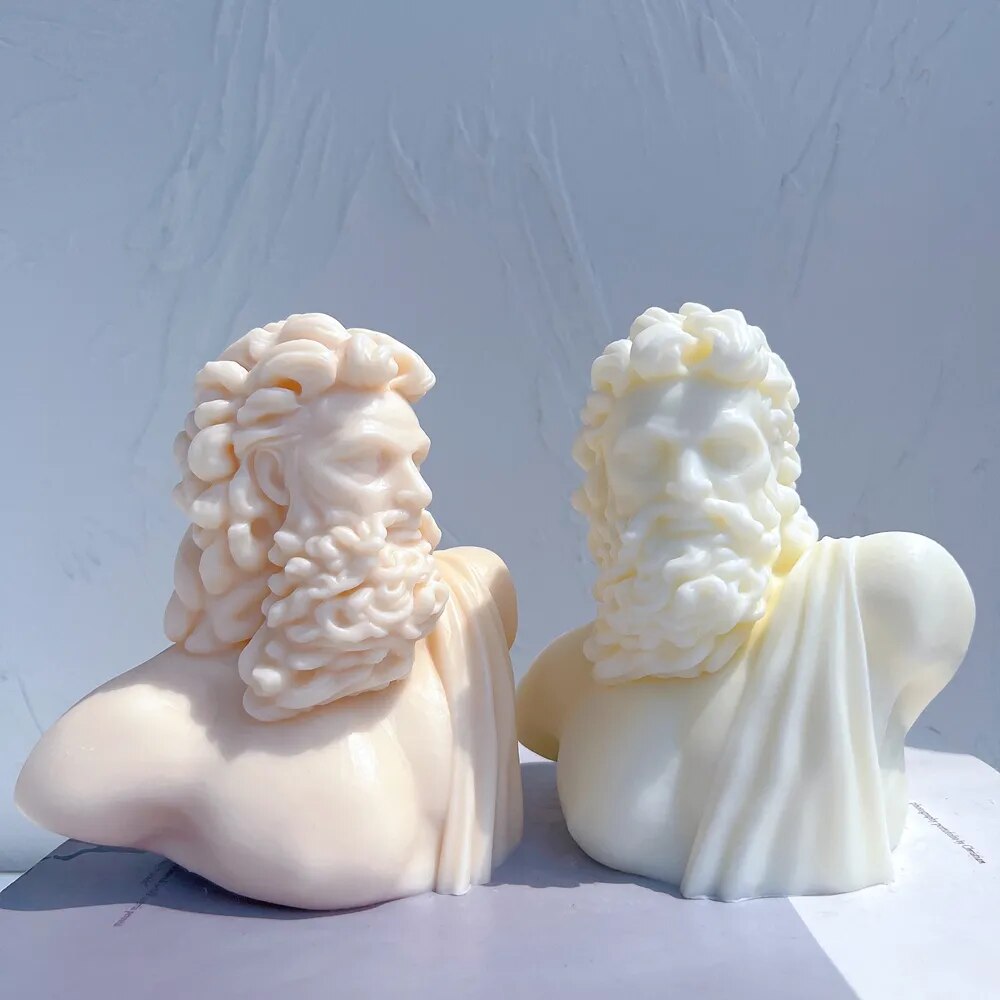 Zeus Statue Candle Silicone Mould