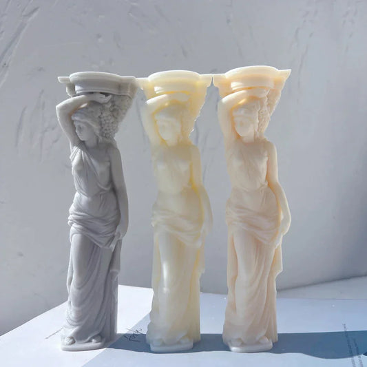 Caryatid Statue Candle Mould