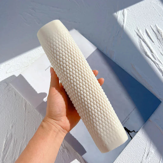 Geometric Raindrop Long Pillar Candle Mould