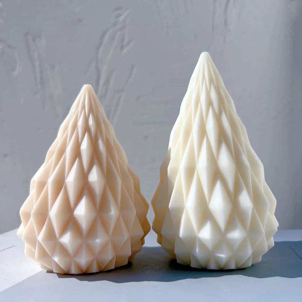Diamond Cone Candle Mould