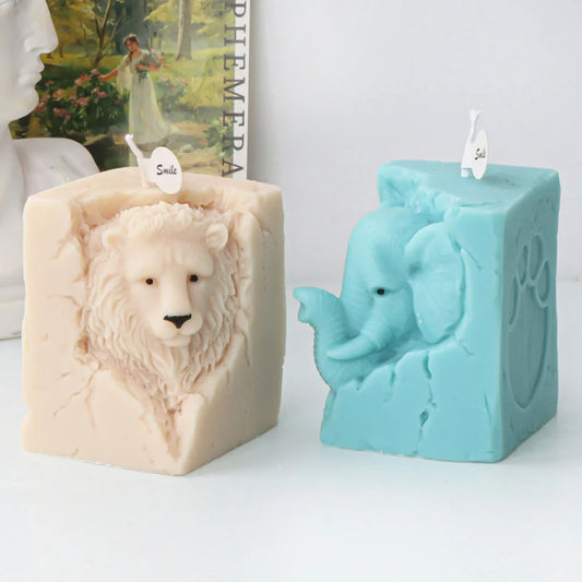 Animal Portrait Candle Silicone Mould