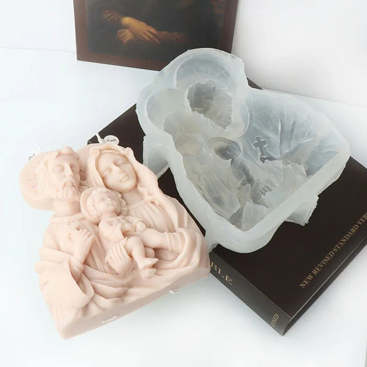 Jesus Family Candle Mould