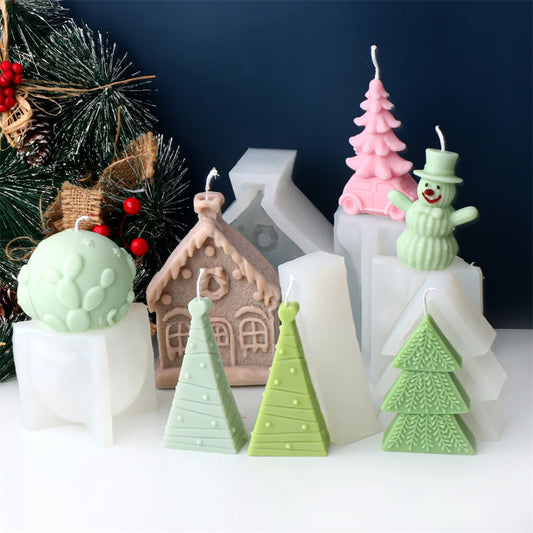 Holiday Hideaway Silicone Candle Moulds