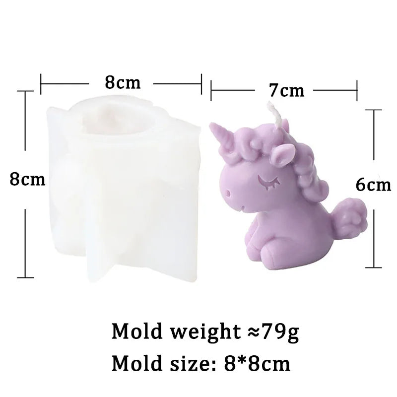 Cartoon Candle Mould Silicone