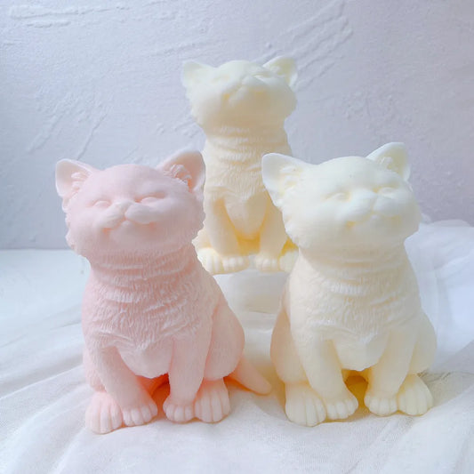 Kitten Candle Mould Silicone