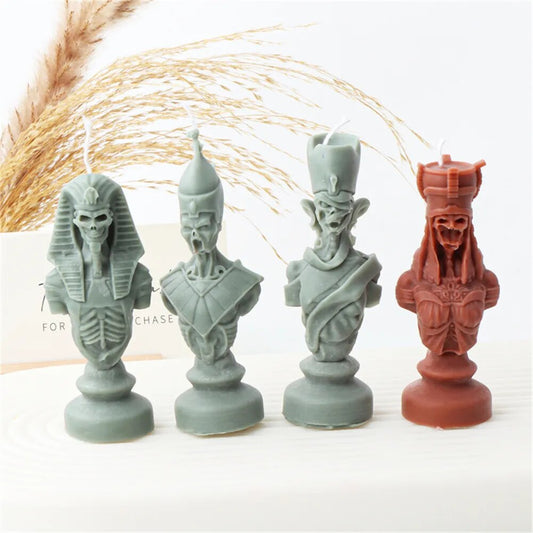 Ancient Greek Pharaoh Sacrificial Knight Candle Mould