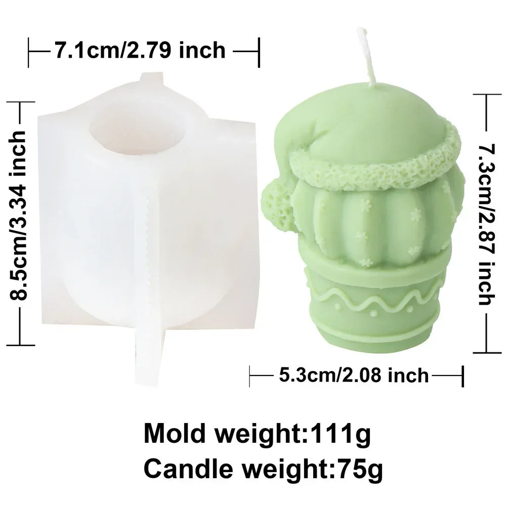 Christmas Cactus Silicone Candle Moulds