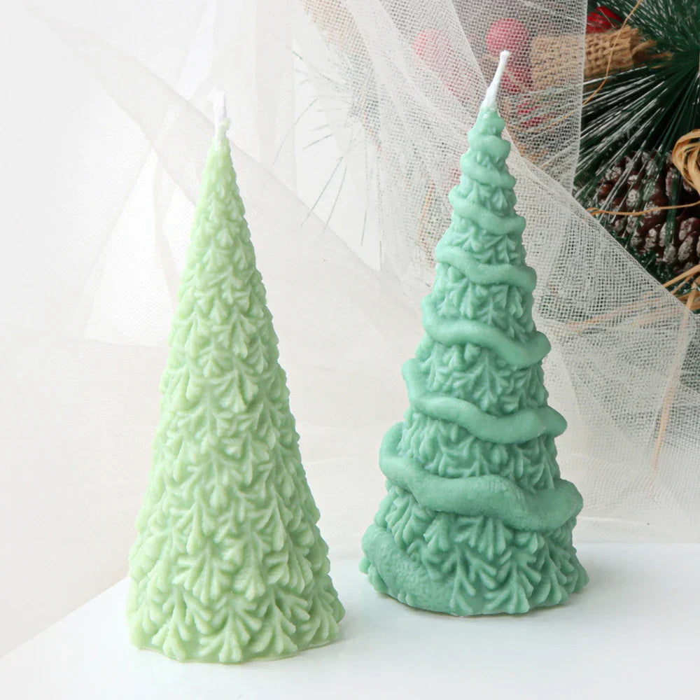 3D Christmas Tree Pinecone Candle Silicone Mould