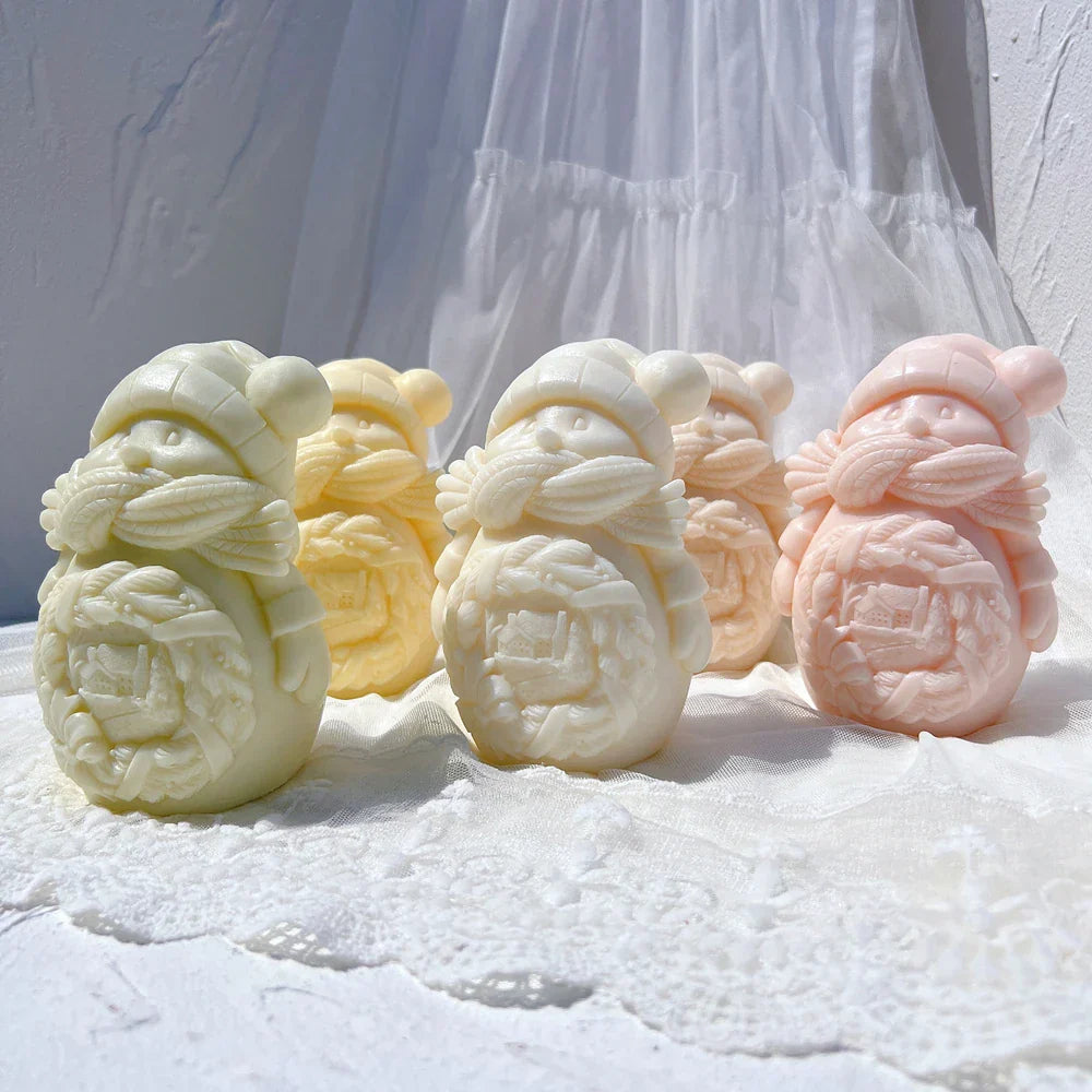 Cuddle Snowman Candle Mould