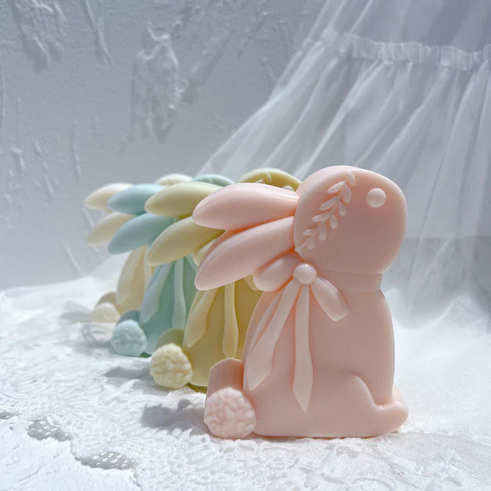 Cute Rabbit Silicone Candle Mould
