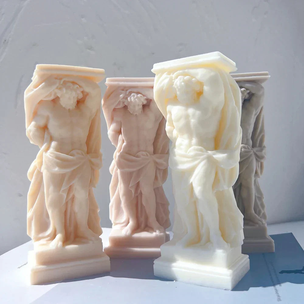 Atlant Statue Silicone Candle Mould
