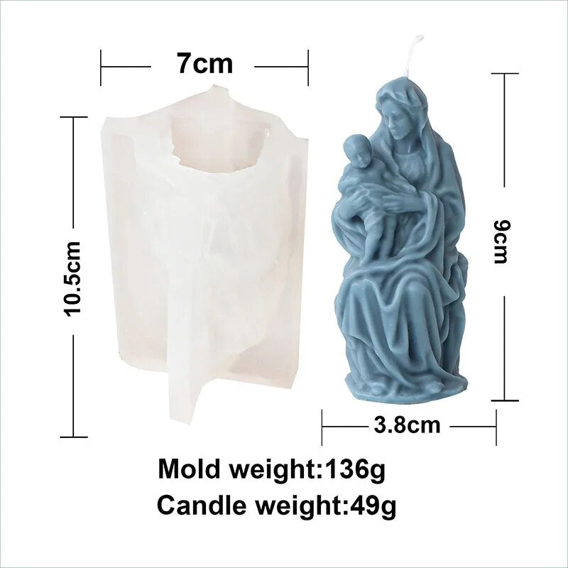 Jesus Family Candle Mould