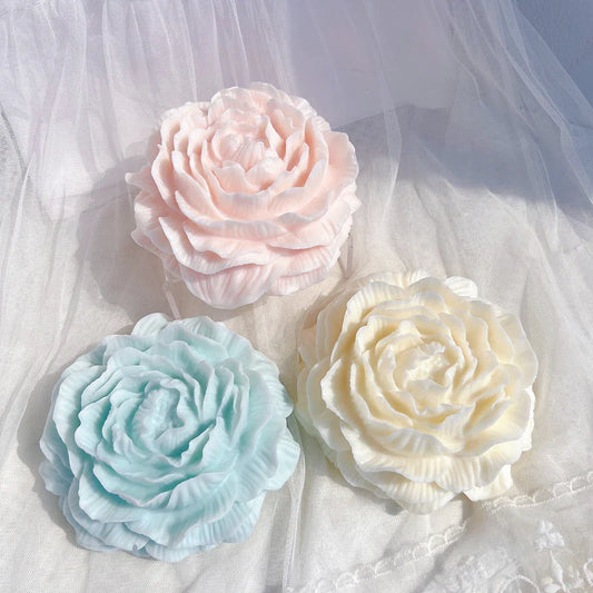 Big Peony Flower Silicone Candle Mould