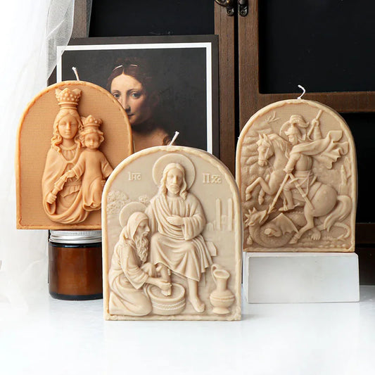 Jesus Enthronement Silicone Mould for Candle Making