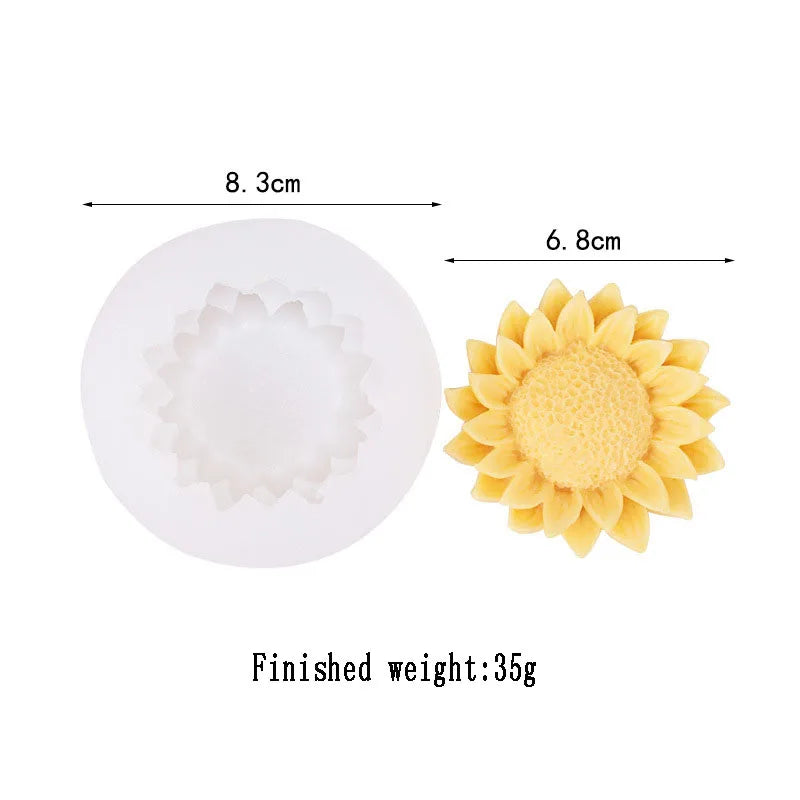 Sunflower Candle Silicone Mould
