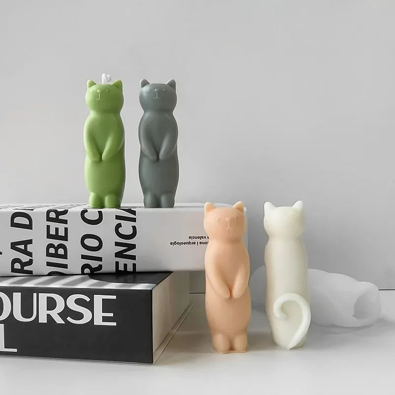 Standing Cat Candle Mould