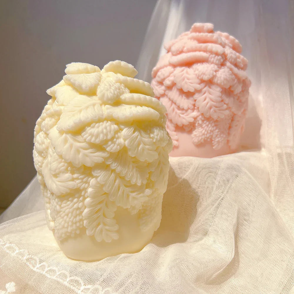Luxurious Floral Bouquet Pillar Candle Mould