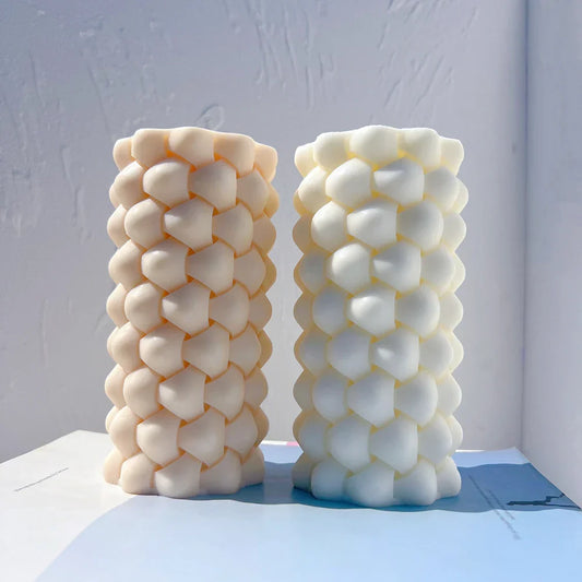 Aesthetic Bubble Pillar Candle Mould