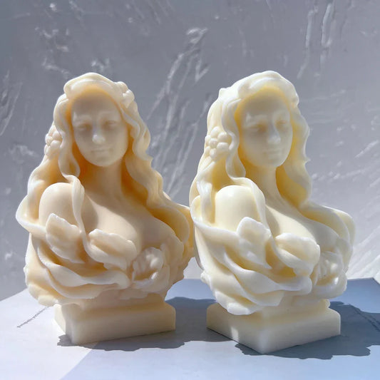 Curls & Flames Candle Silicone Mould