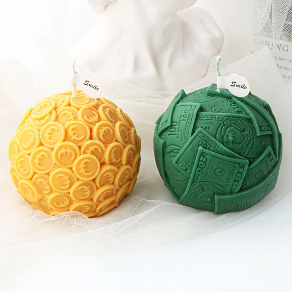 3D Coin Egg Breaking Candle Mould Silicone