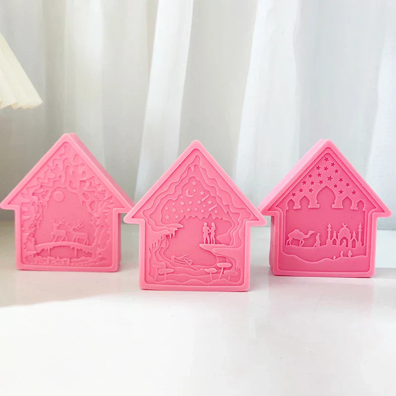 House Shape Silicone Candle Mould