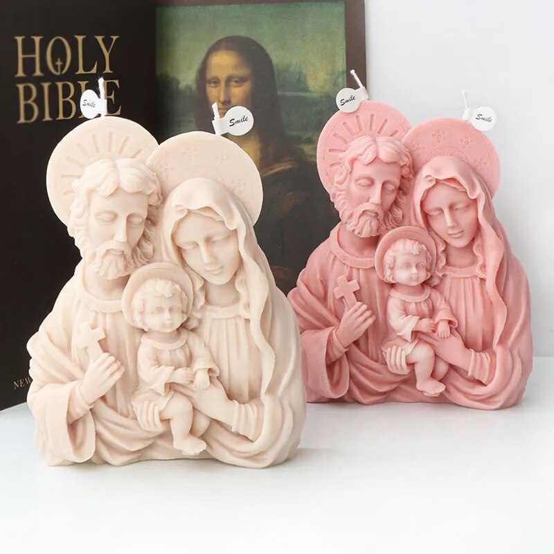 Jesus Family Candle Mould