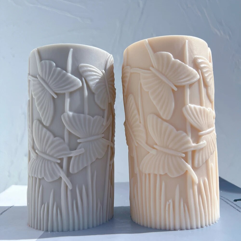 Butterfly Pillar Candle Moulds