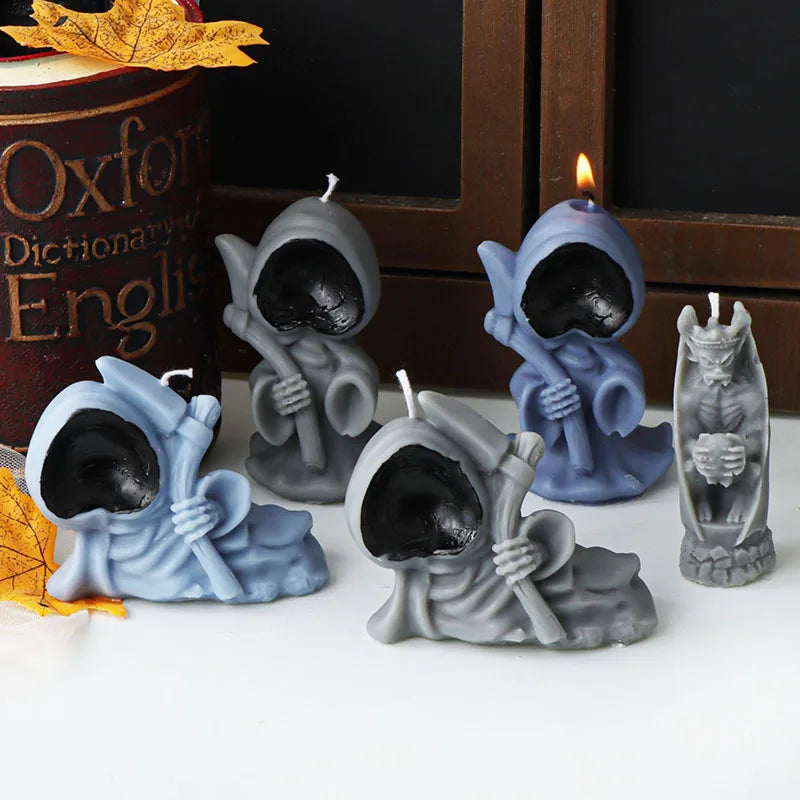 Halloween Axe Reaper Zombie Candle Mould