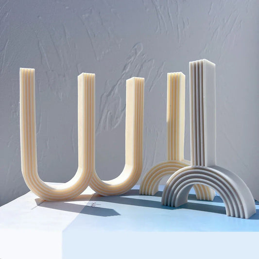 W and Y Shape Silicone Candle Mould