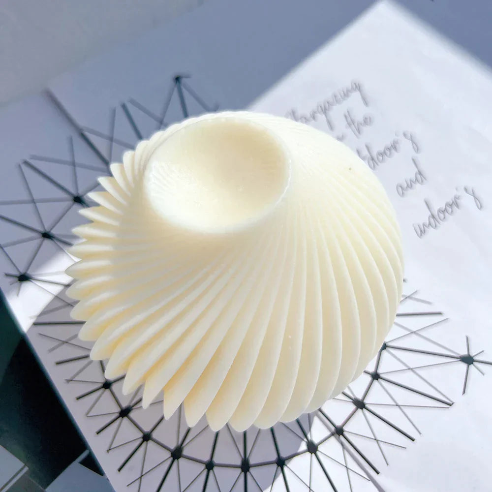 Geometric Spiral Ball Silicone Candle Mould