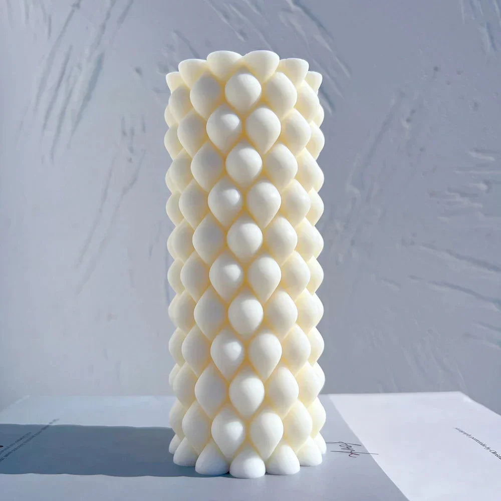 Raindrop Buuble Pillar Candle Mould