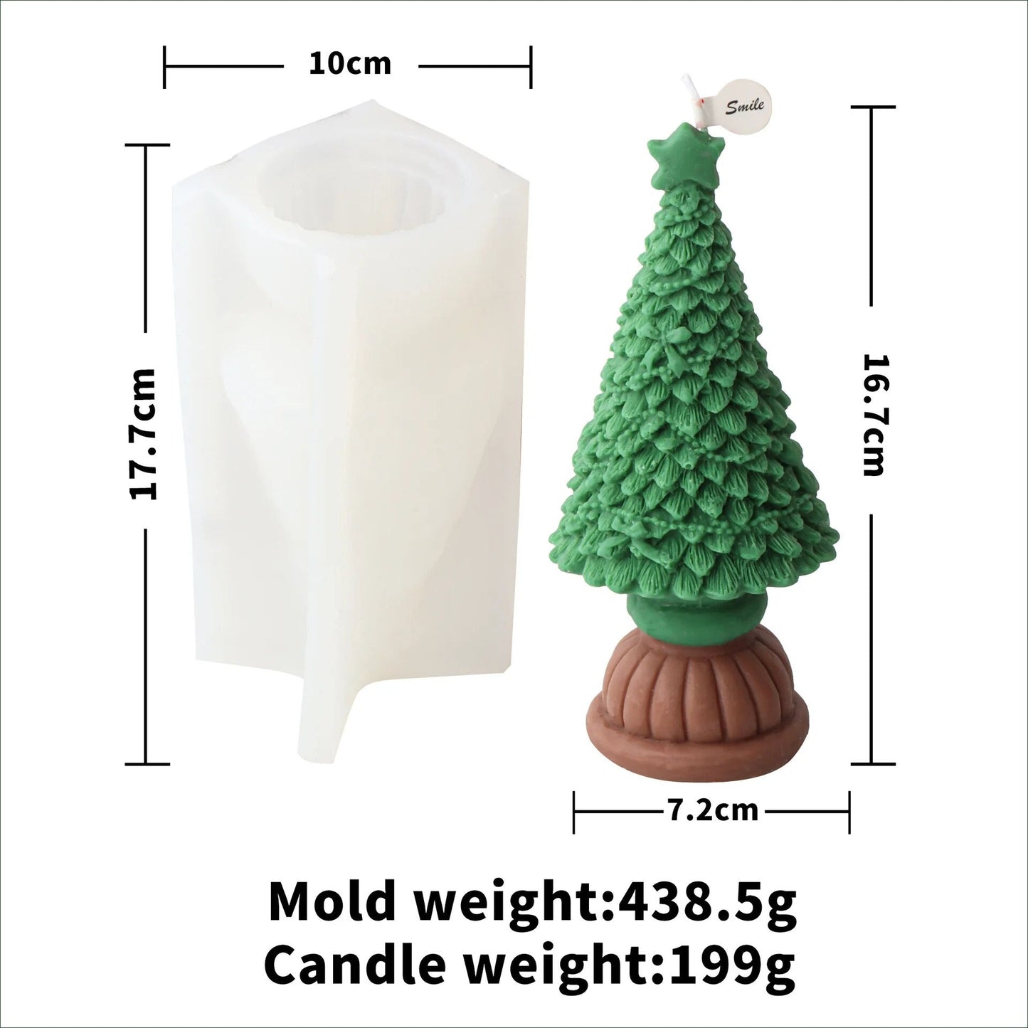 New Christmas Tree Candle Moulds