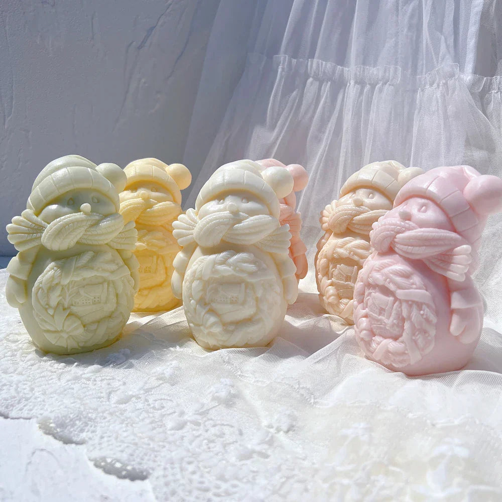 Cuddle Snowman Candle Mould