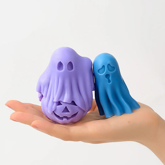 DIY Halloween Ghost Candle Mould - 3D Pumpkin & Ghost