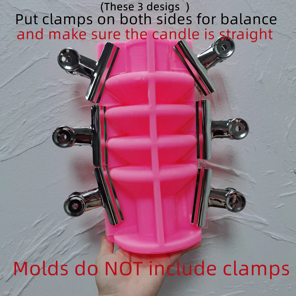 24CM Tall Weave Pillar Candle Mould