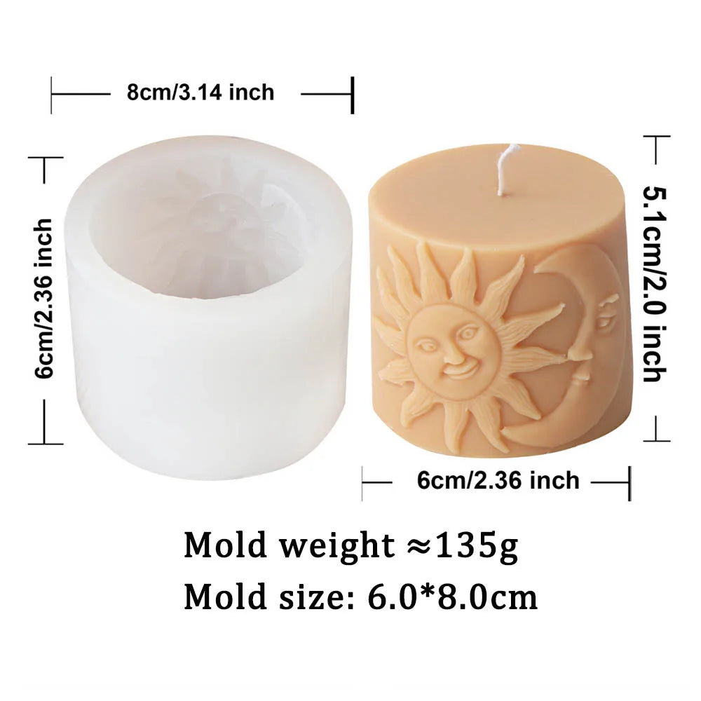 DIY Sun and Moon Candle Mould