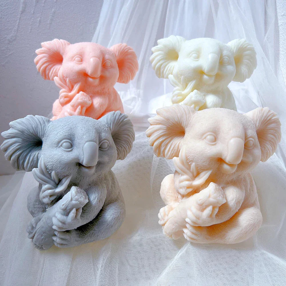Cute Koala Silicone Candle Mould