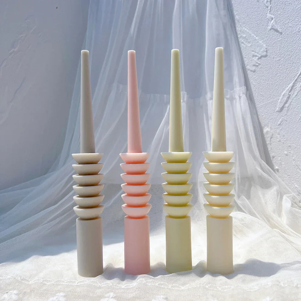 24CM Tall Taper Spiral Candle Mould