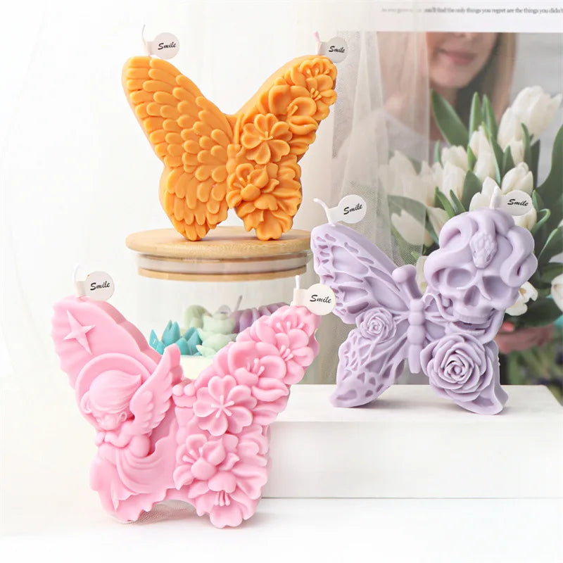 Unique Butterfly Candle Moulds Silicone