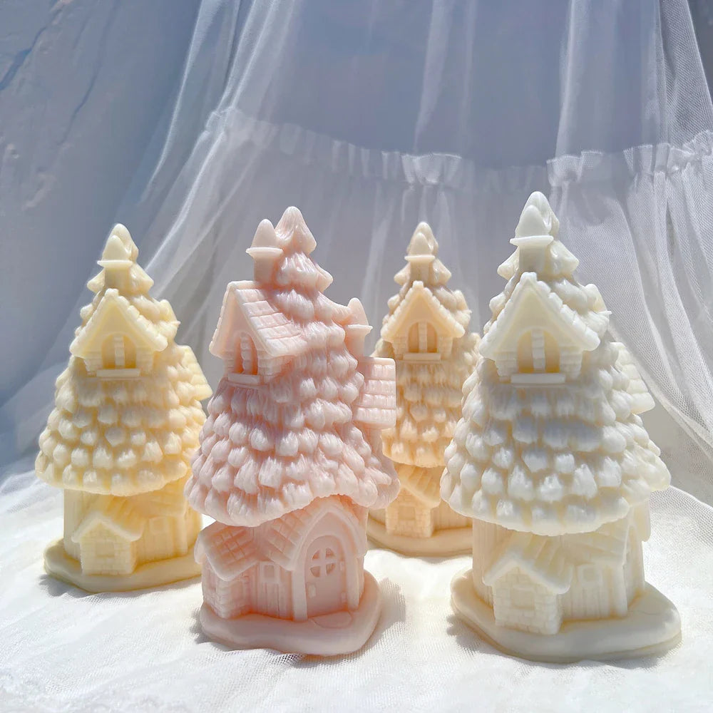 Christmas Grand Spruce Lodge Silicone Candle Mould