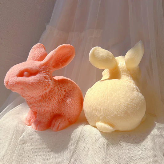 Cute Bunny Silicone Candle Mould