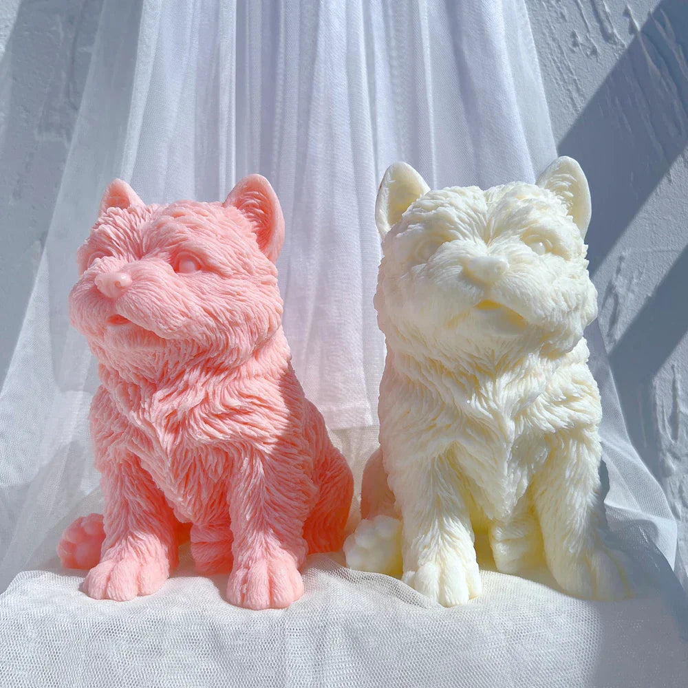 West Highland Puppy Candle Mould