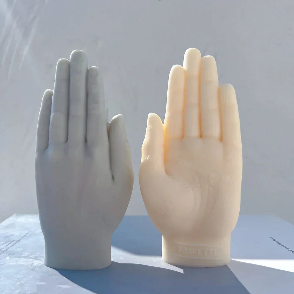 Palmistry Hand Sculpture Candle Mould