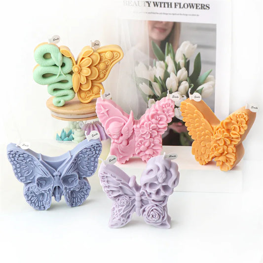 Unique Butterfly Candle Moulds Silicone