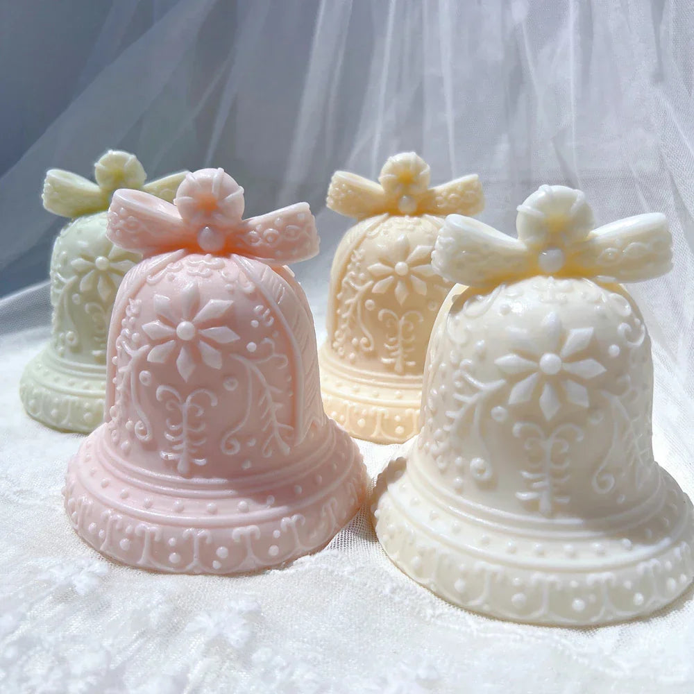 Christmas Gingerbread Bell Candle Mould