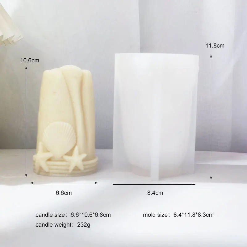 Ocean Inspired Starfish Seashell Candle Mould